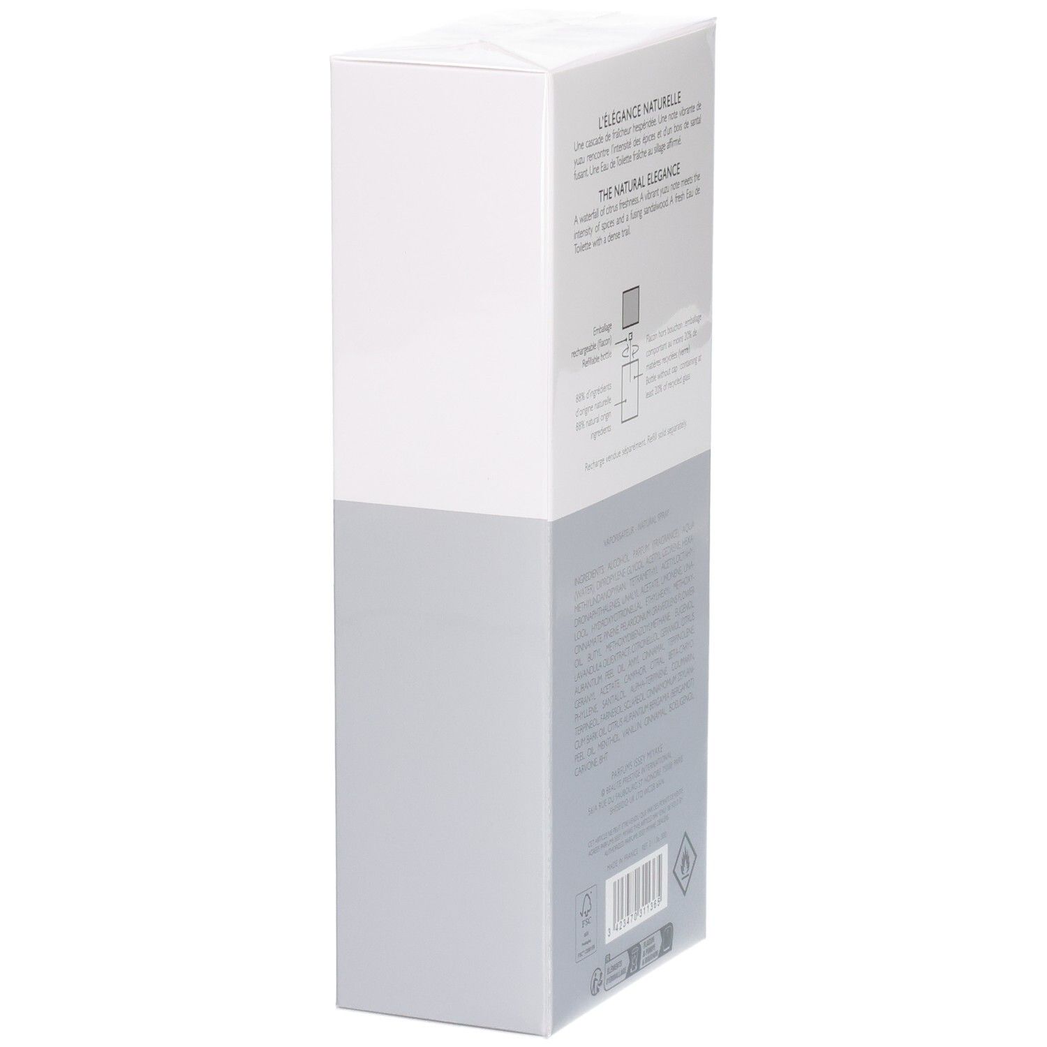Issey Miyake L'eau D'Issey Pour Homme Eau De Toilette Spray 125ml Scatola, lato.