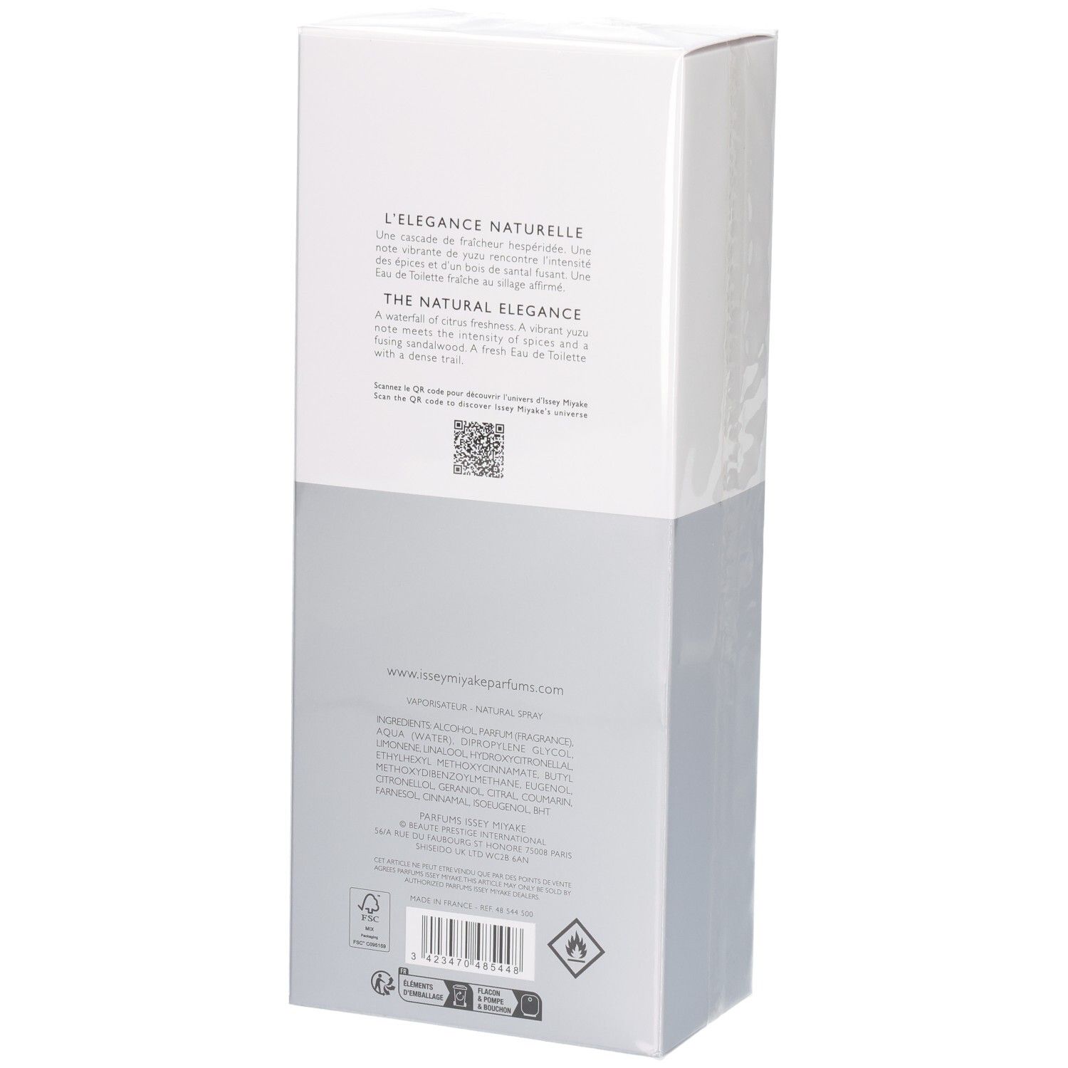 Retro della scatola Issey Miyake L'Eau d'Issey Pour Homme Eau de Toilette.