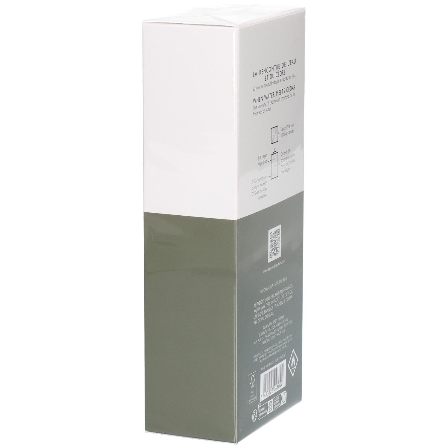 Issey Miyake L'Eau d'Issey Pour Homme Eau & Cèdre Eau de Toilette scatola, retro.
