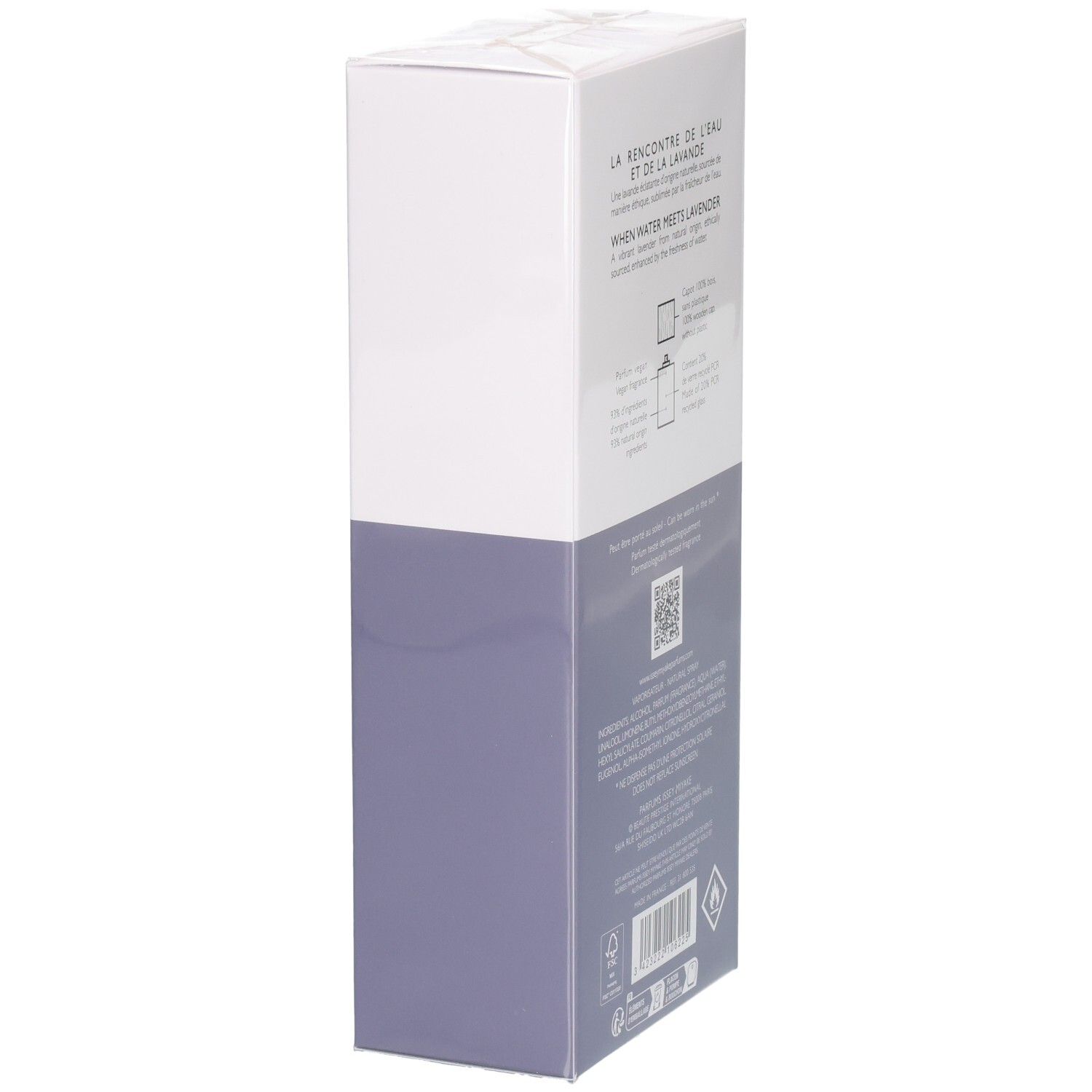 Issey Miyake L'Eau d'Issey pour Homme Solar Lavender Eau de Toilette Intense 100ml scatola, lato.