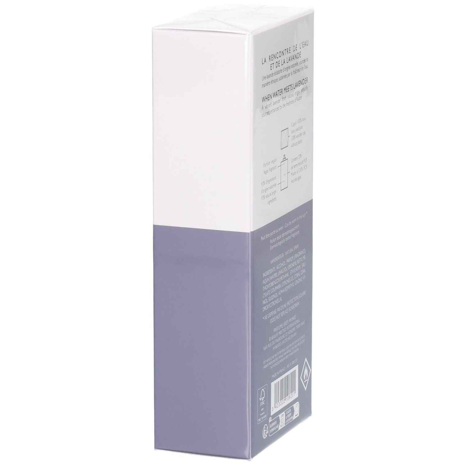 Issey Miyake L'Eau d'Issey Pour Homme Solar Lavender Eau de Toilette Intense 50ml scatola, lato.
