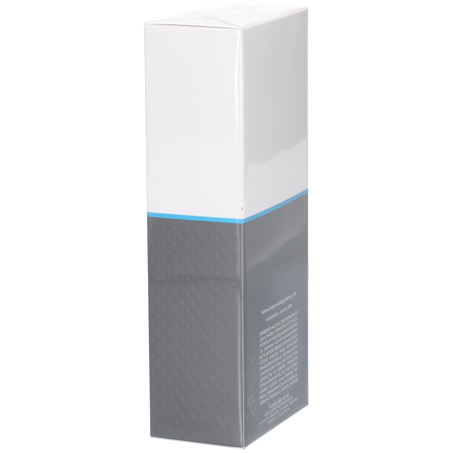 Vista laterale della confezione di Issey Miyake L'Eau d'Issey Pour Homme Sport Eau de Toilette.