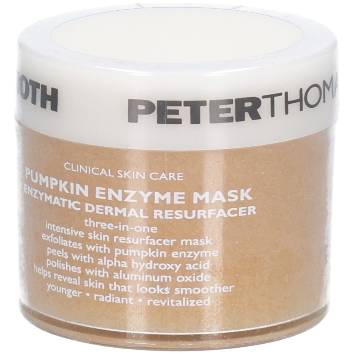 Maschera alla zucca Peter Thomas Roth, 50ml. Formula tre-in-uno per una pelle più liscia e radiosa.