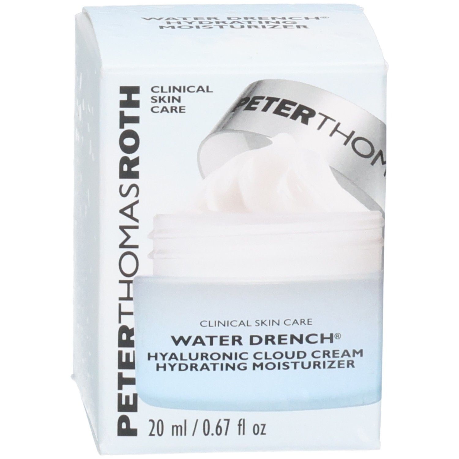 Confezione della crema idratante Peter Thomas Roth Water Drench Hyaluronic Cloud Cream.