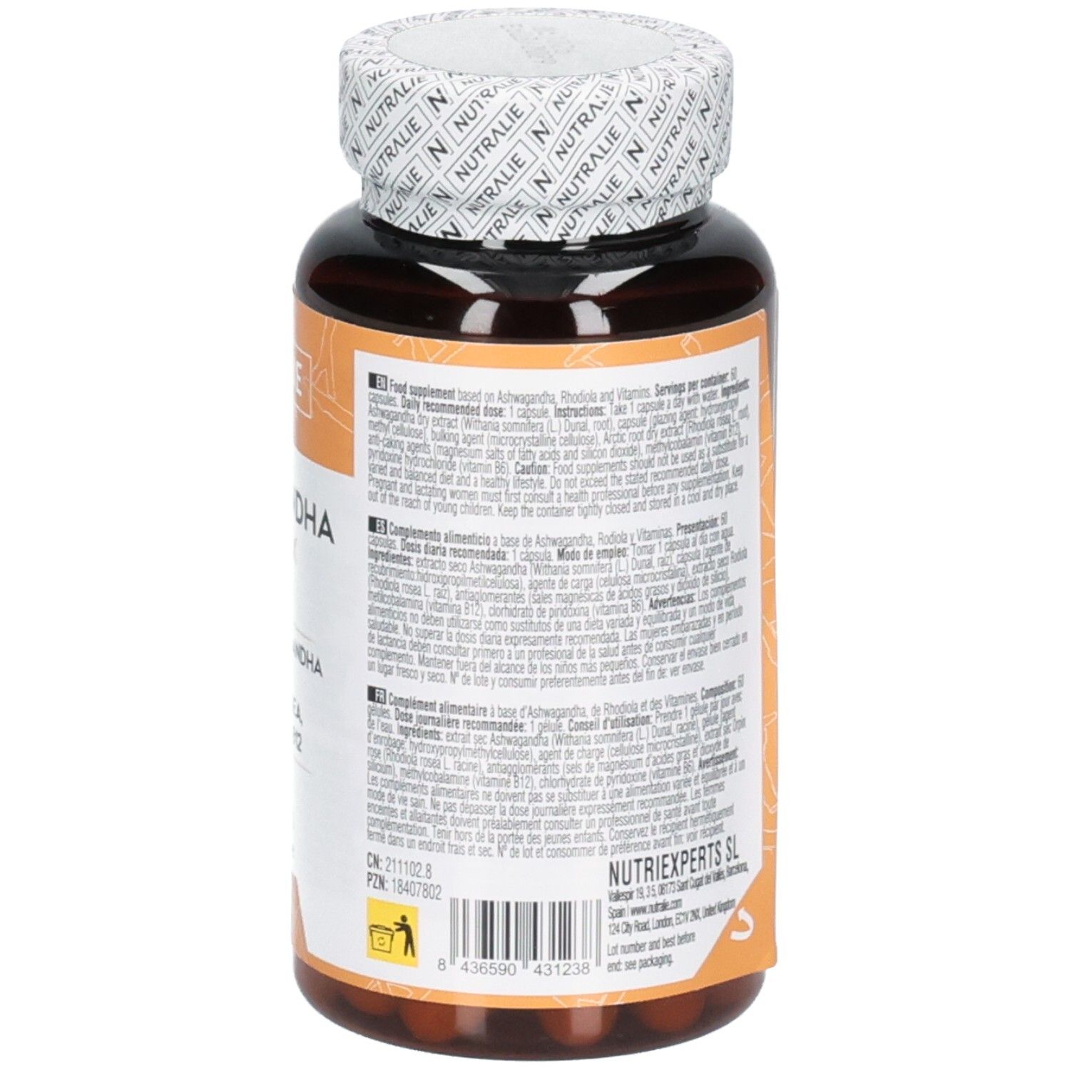 Nutralie Ashwagandha Complex KSM-66: KSM-66 è un leader del settore nella ricerca e negli studi clinici.