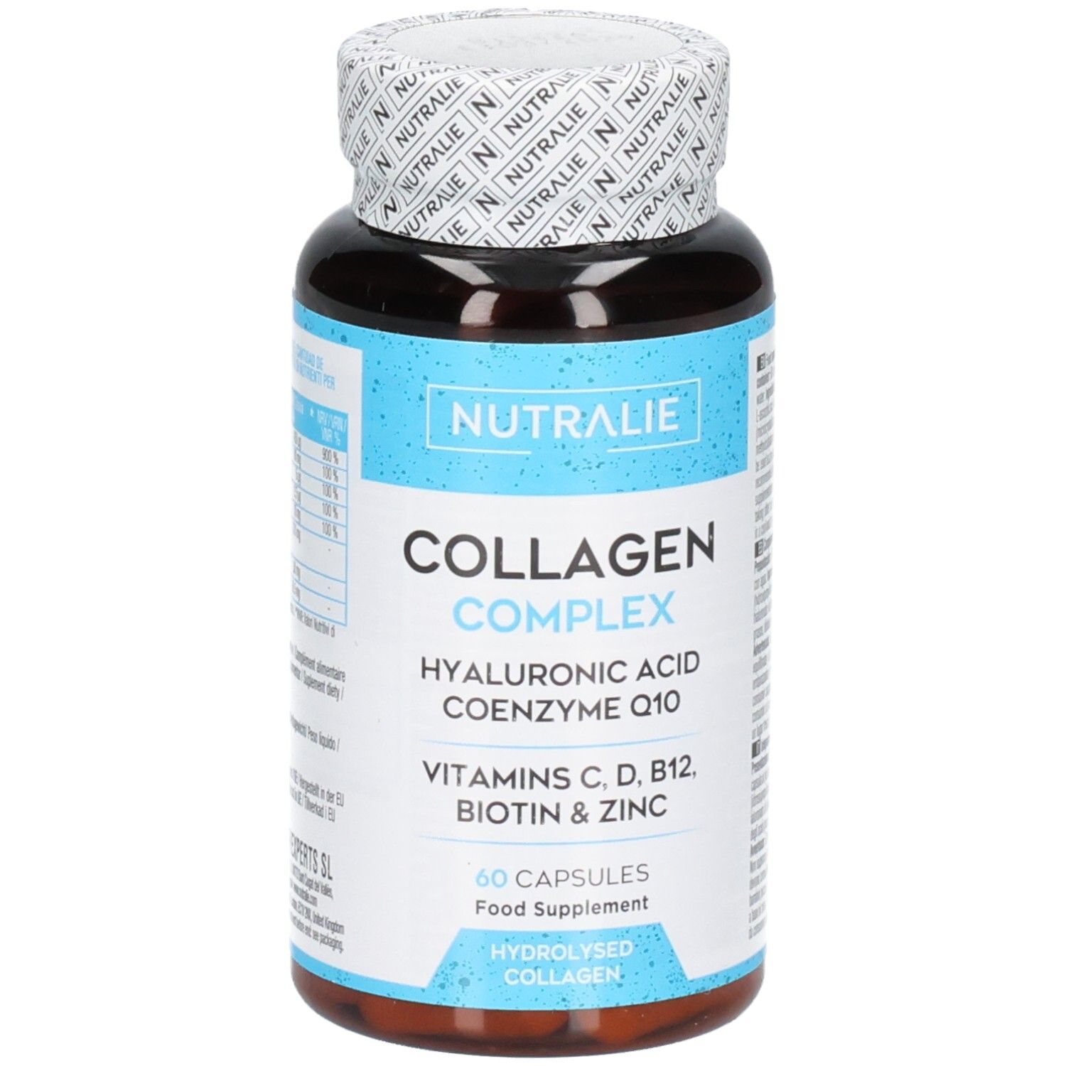 Nutralie Collagene + Acido Ialuronico + Coenzima Q10 + Vitamine A, C, D e B12 + Zinco