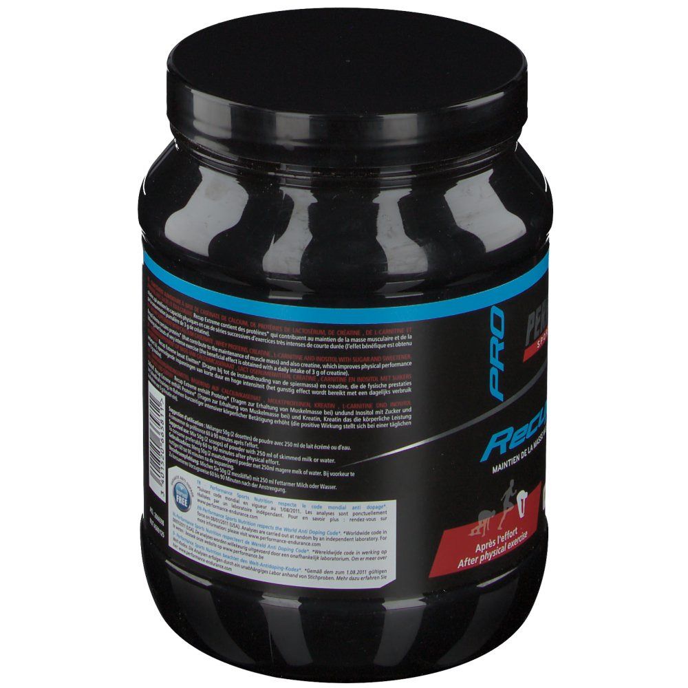 Barattolo nero, retro con testo. Testo: istruzioni per l'uso, informazioni nutrizionali. Logo: Nutri-Avis. Certificazioni.