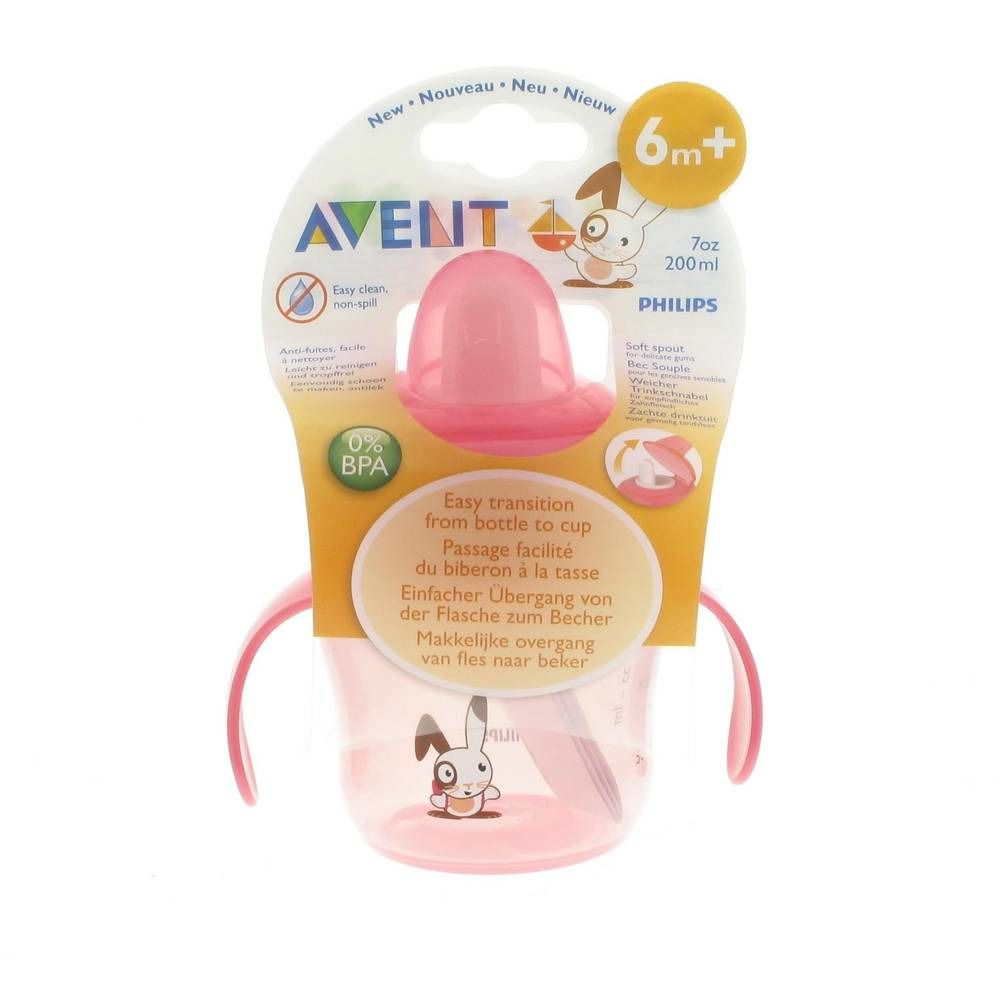 Avent Mug Anti-Leak +6m Pink