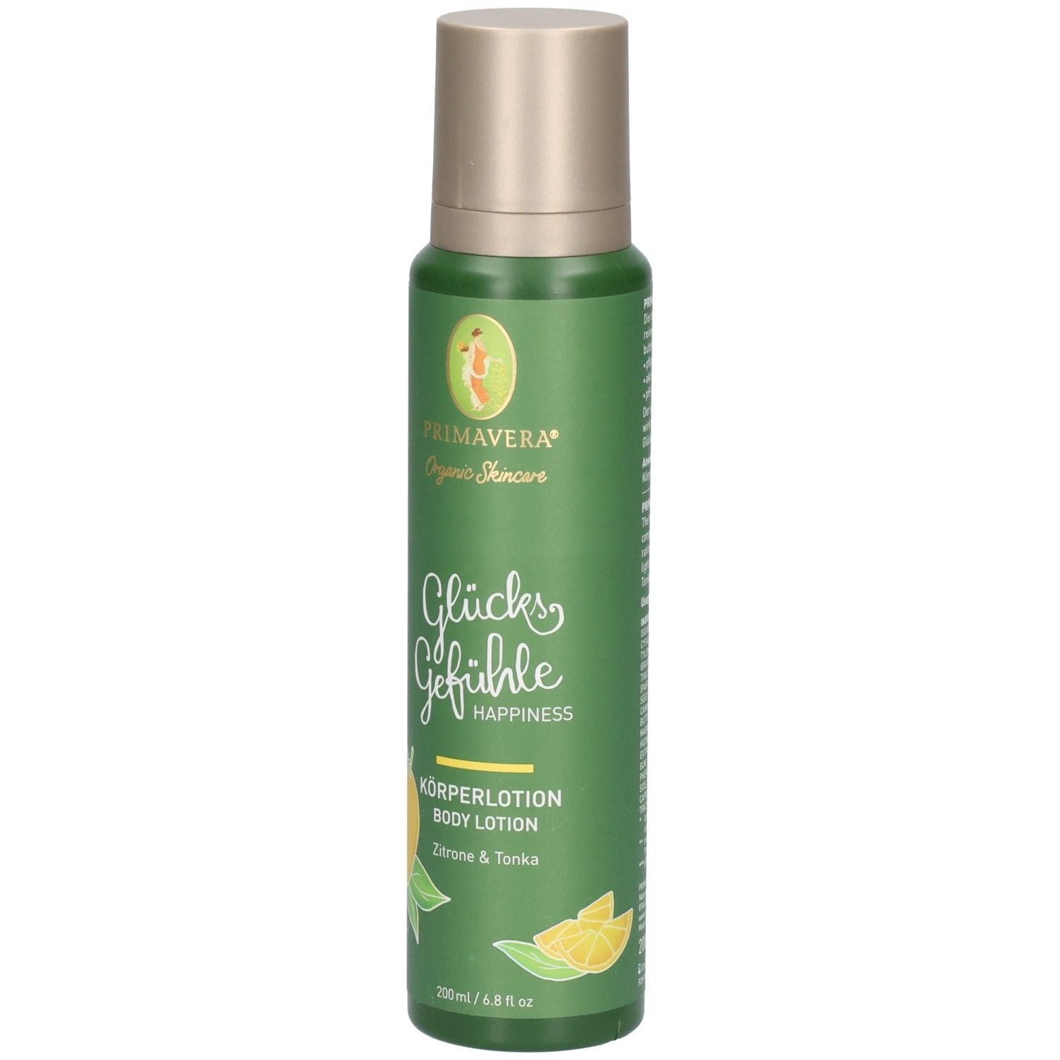 Lozione corpo Primavera Felicità Limone & Tonka, 200ml.