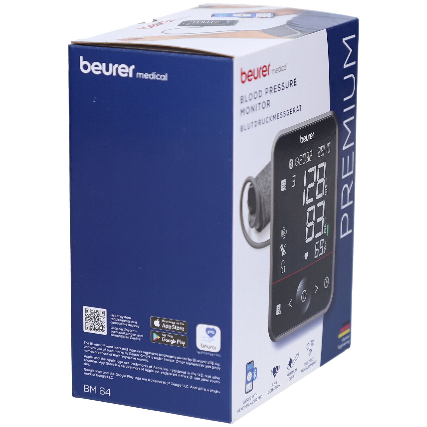 Misuratore pressione Beurer BM 64 da braccio con connessione App.