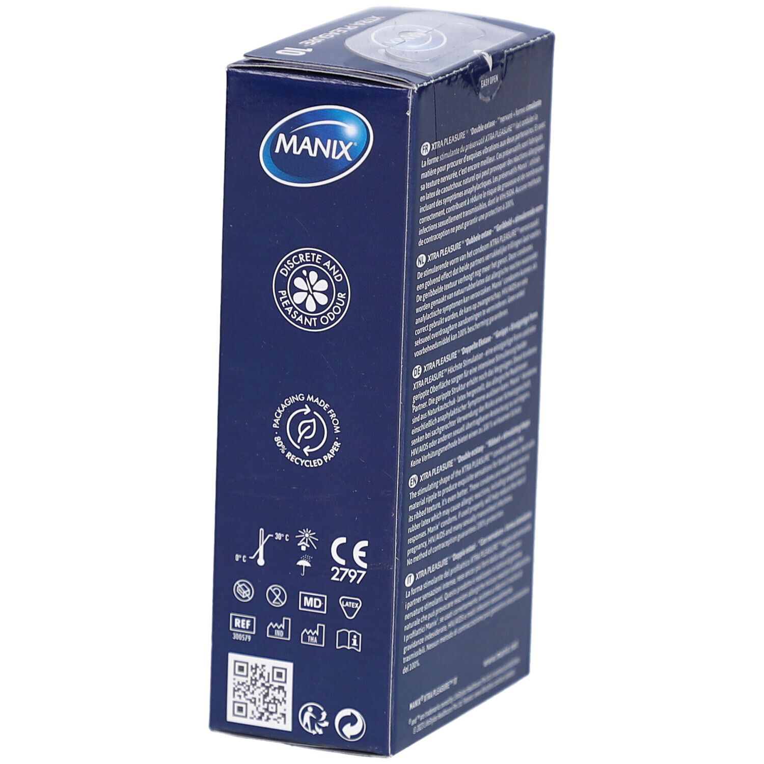 Preservativi Manix, discreti e piacevolmente profumati, 10 pezzi.
