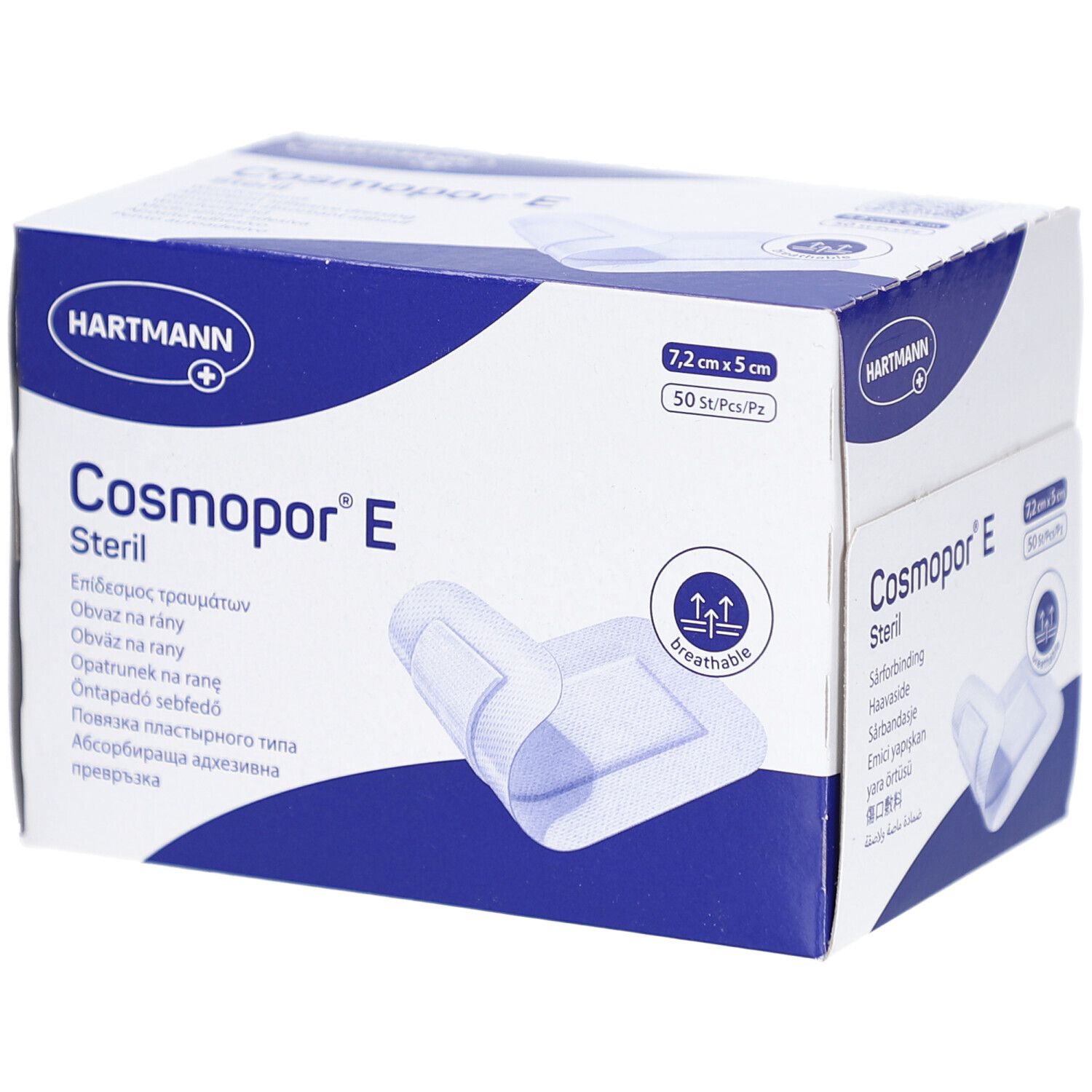 COSMOPOR E Schnellverband 7.2cmx5cm steril 50 Stk