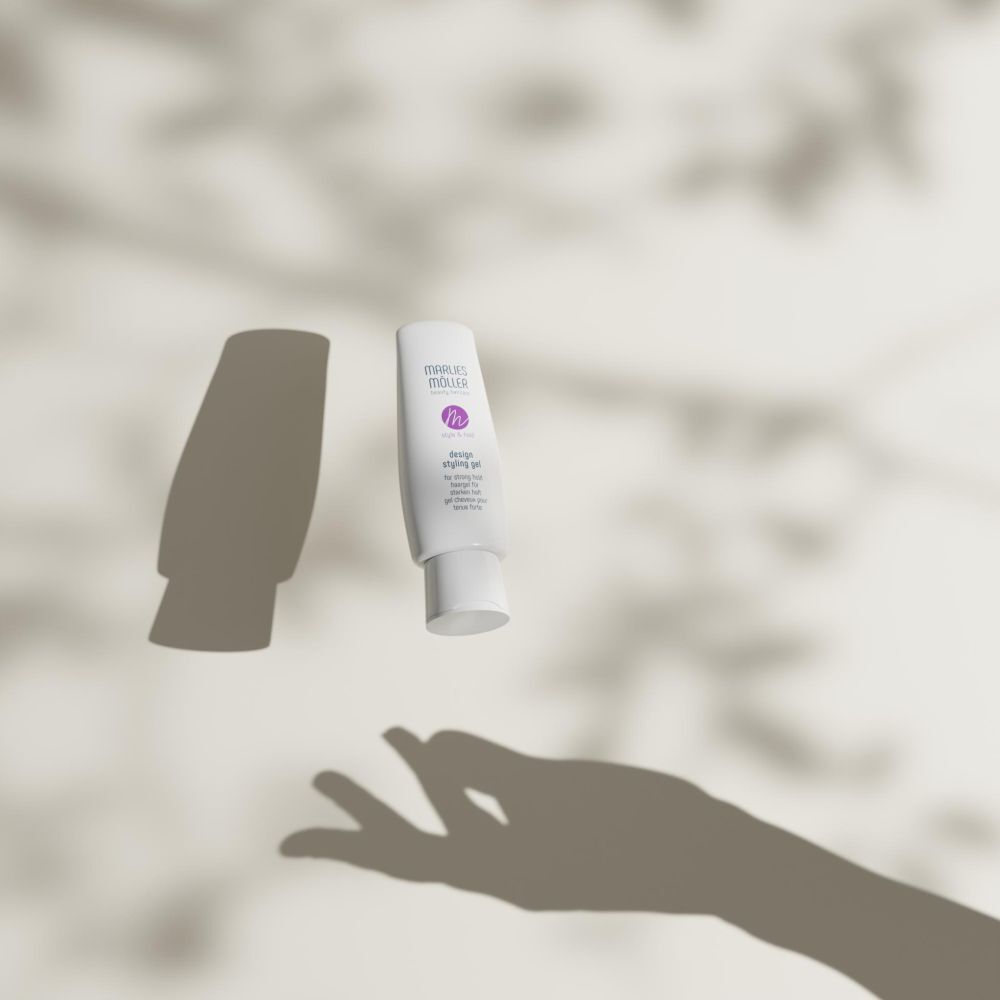 Gel per lo styling Design in aria. Marchio Marlies Möller. Ombra di una mano.