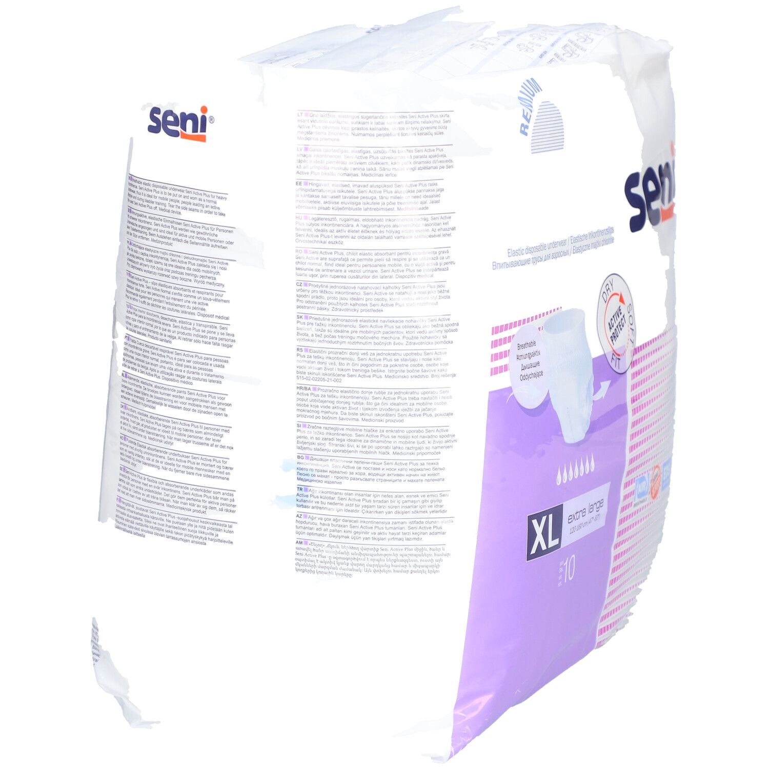 Seni Active Plus INCONTINENCE PANTS - 10 pezzi