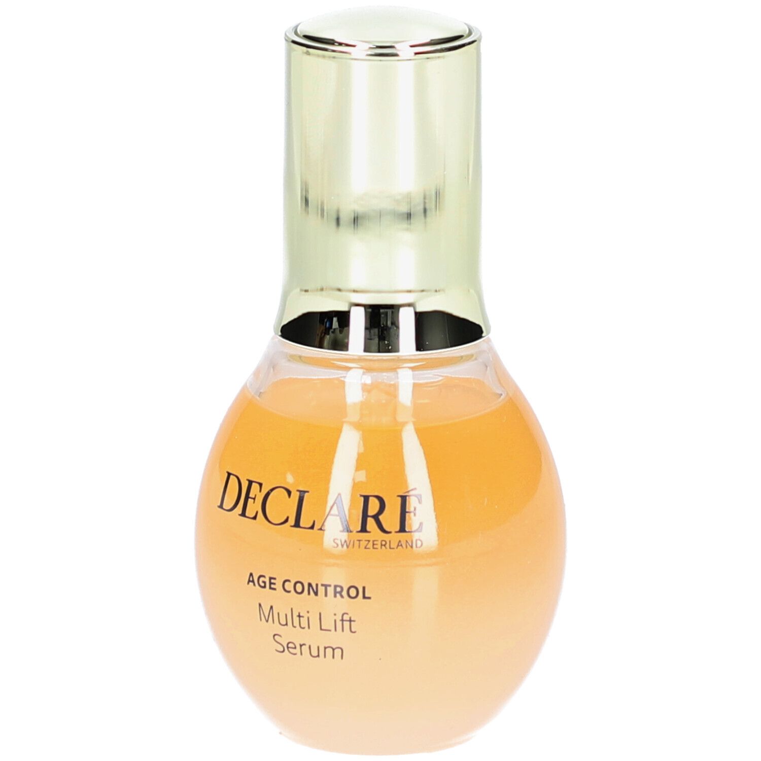 Siero Declaré Age Control Multi Lift. Flacone con tappo dorato. Testo sull'etichetta.