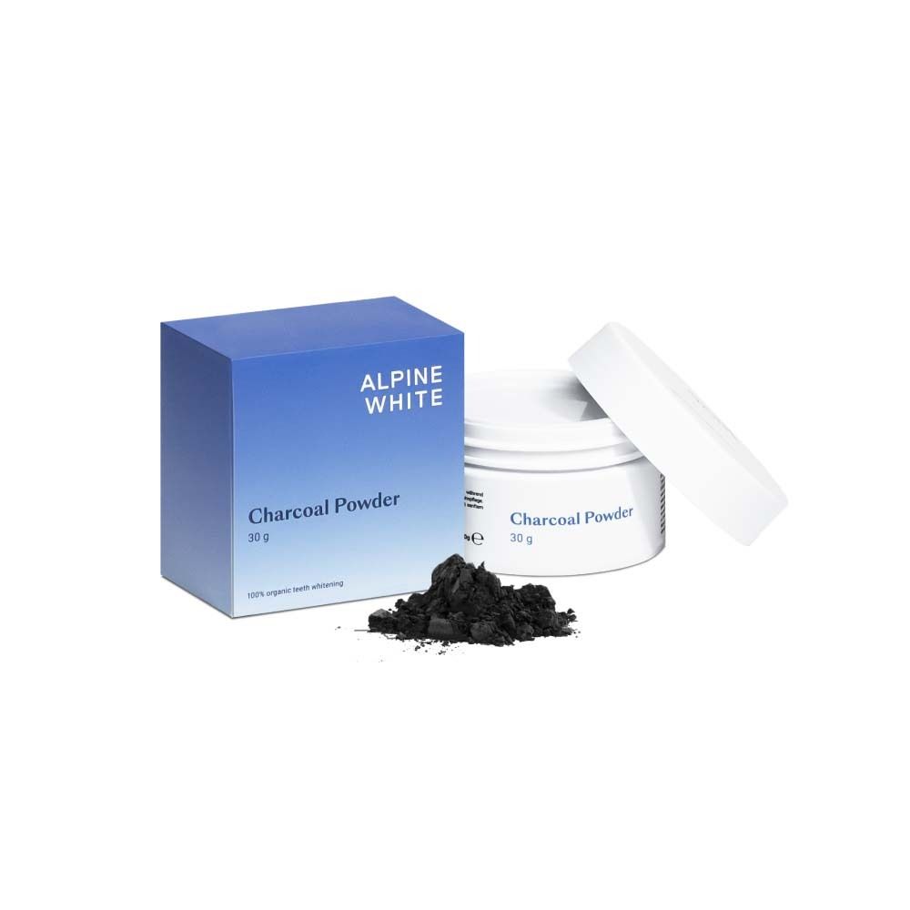 ALPINE WHITE Charcoal Powder | Polvere di carbone per la pulizia dei denti