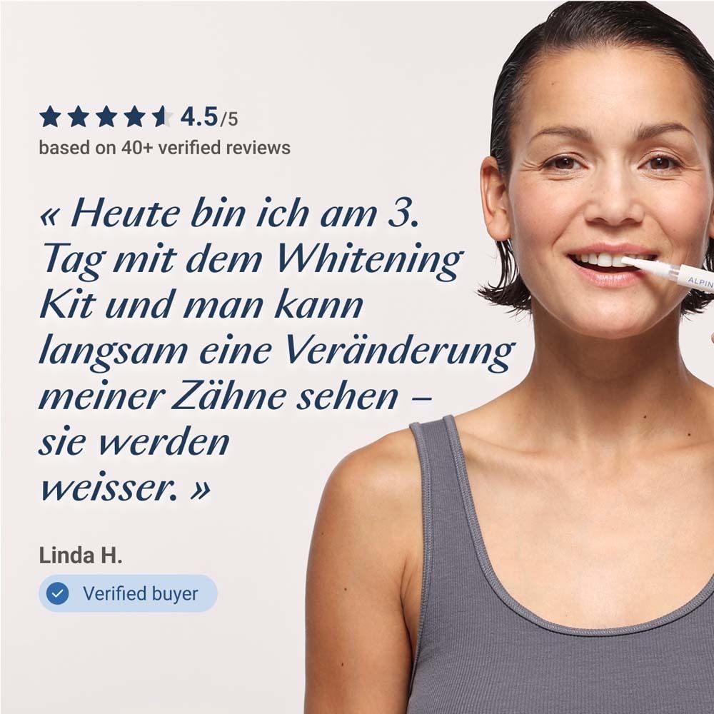 ALPINE WHITE Whitening Kit | Kit di sbiancamento dei denti