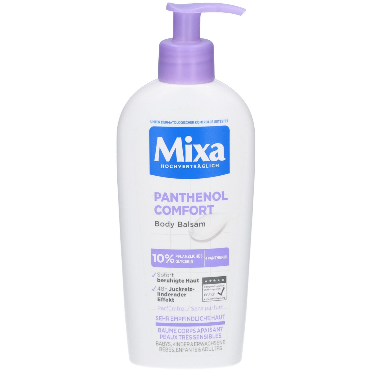 Mixa Panthenol Comfort Body Balm, balsamo lenitivo e allevia il prurito