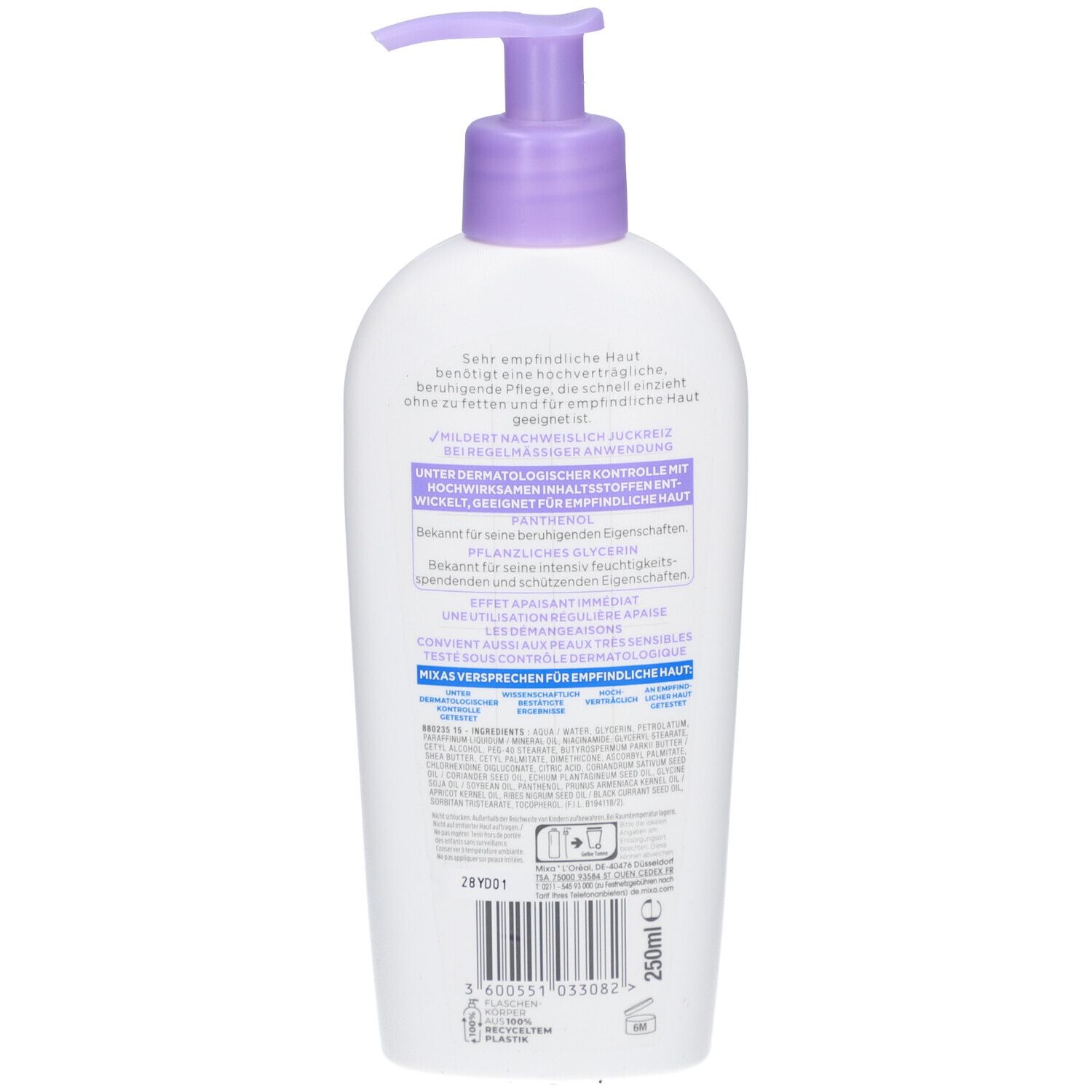 Mixa Panthenol Comfort Body Balm, balsamo lenitivo e allevia il prurito