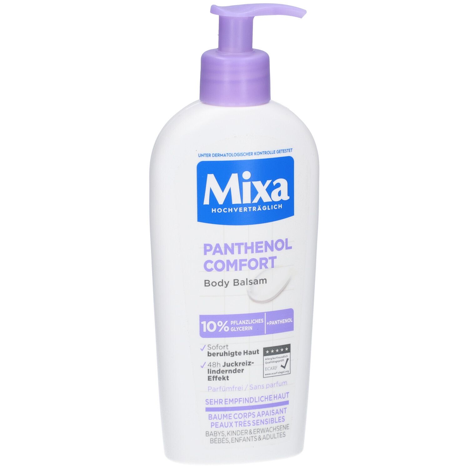 Mixa Panthenol Comfort Body Balm, balsamo lenitivo e allevia il prurito