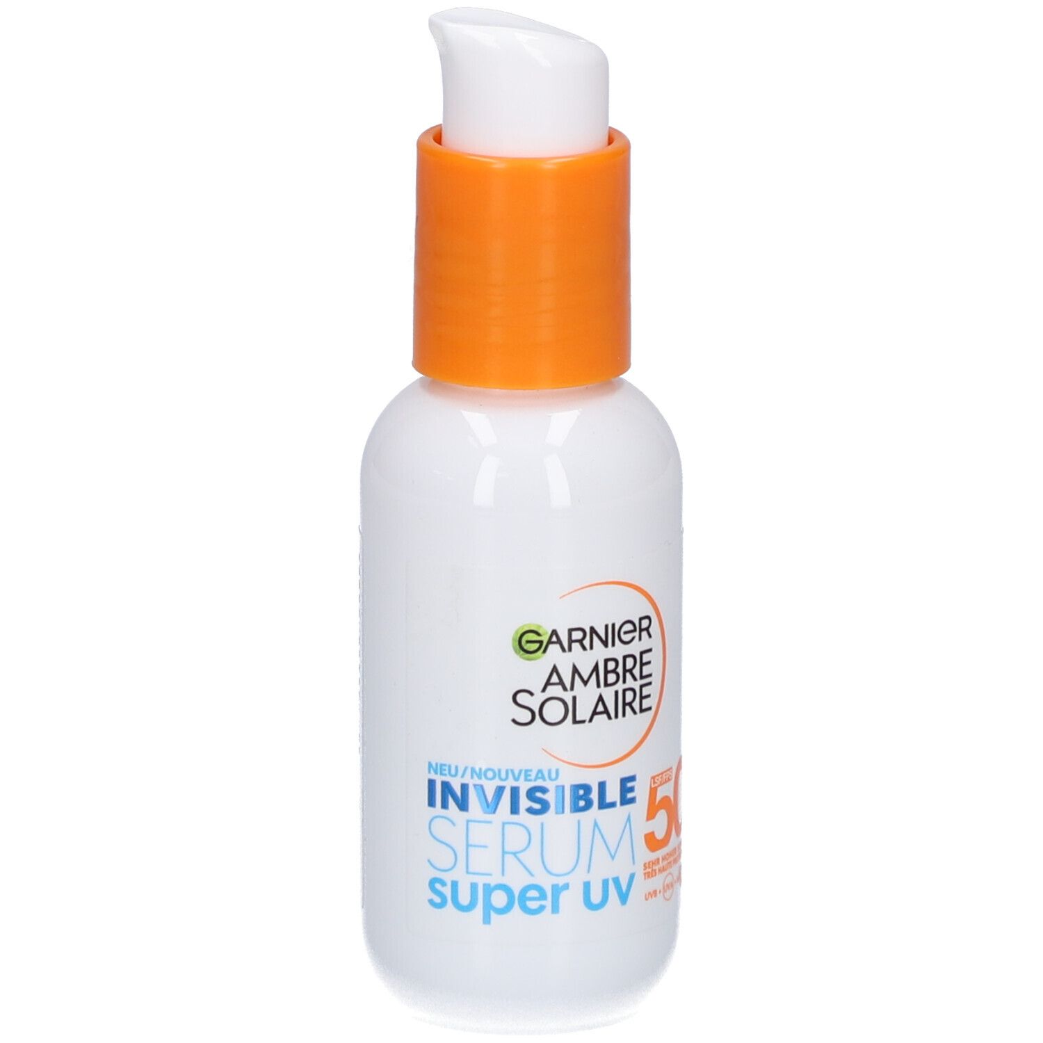 Siero Garnier con fattore di protezione solare 50+, protezione UVA e UVB, per tutti i tipi di pelle
