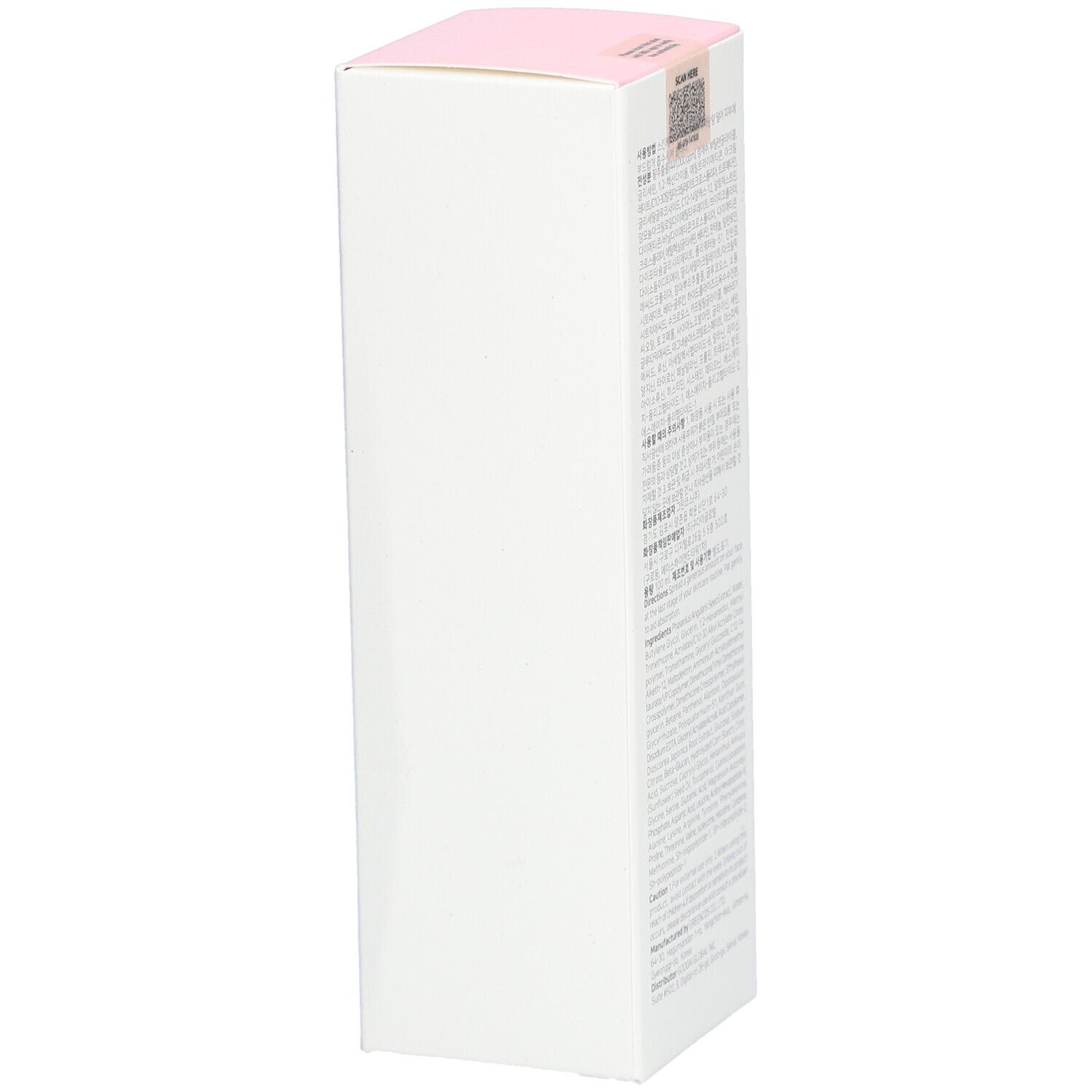 Retro della confezione con testo in coreano. Logo FSC.