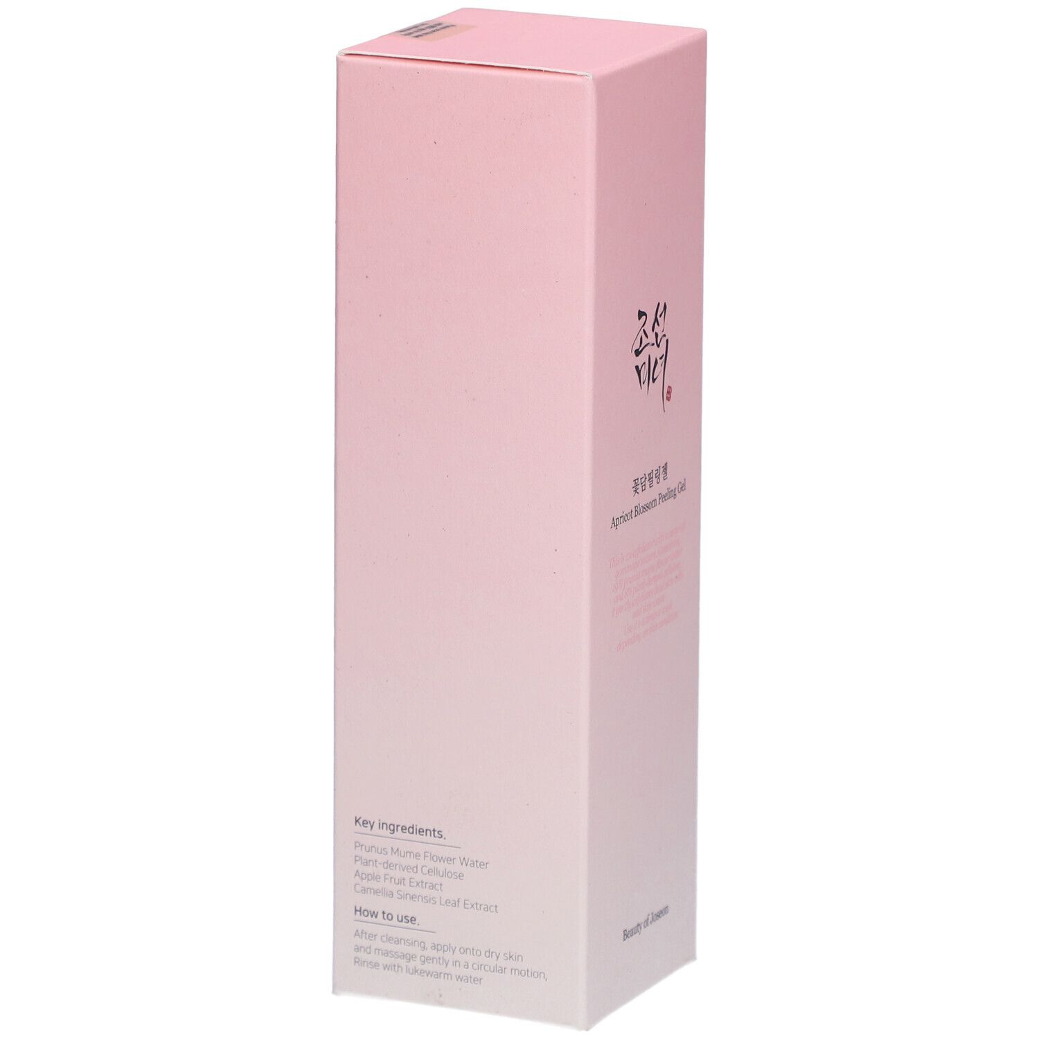 Confezione rosa con logo e testo asiatico. Nome del prodotto e marchio Beauty of Joseon visibili.