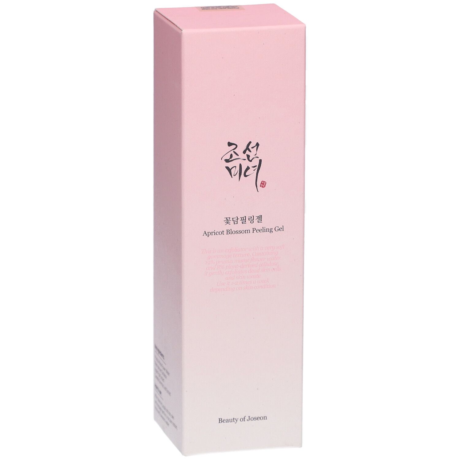 Confezione rosa con logo e testo asiatico. Nome del prodotto e marchio Beauty of Joseon visibili.