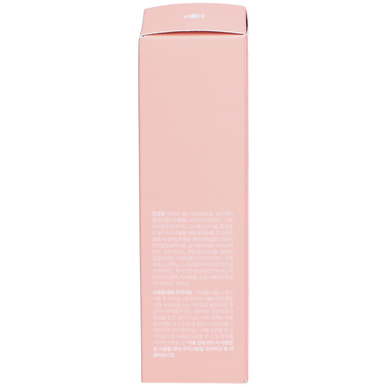 Confezione rosa. Informazioni sul prodotto e ingredienti stampati. Marchio: medicube+.
