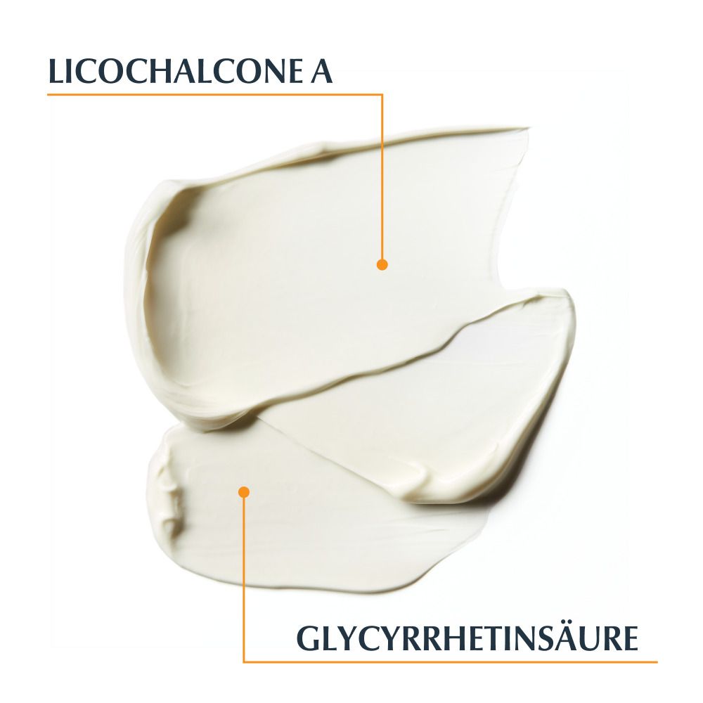 Testo: Licochalcone A e acido glicirretinico. Ingredienti del prodotto.