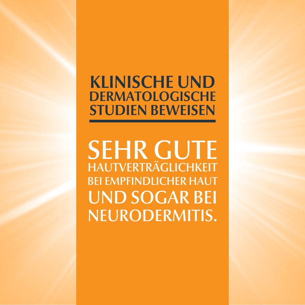 Testo: studi clinici dimostrano ottima tolleranza cutanea per pelli sensibili e neurodermite.