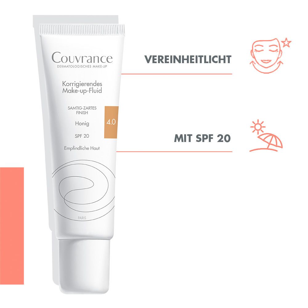 Couvrance Fluido correttore make-up, Miele 4.0, SPF 20.