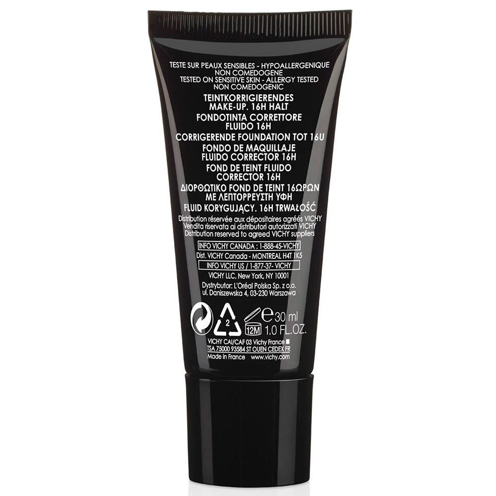 Tubo nero di fondotinta correttore, 30 ml.