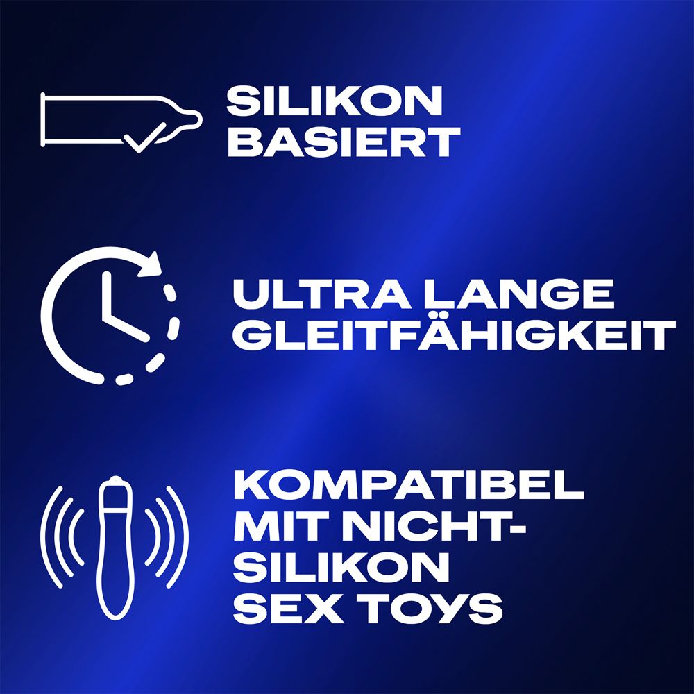 A base di silicone, ultra-scivoloso, compatibile con sex toys.