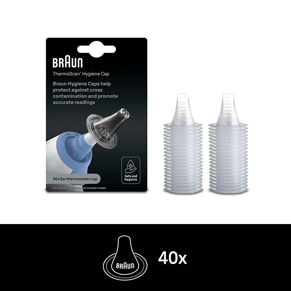 Tappi igienici Braun ThermoScan per termometri auricolari, confezione da 40.