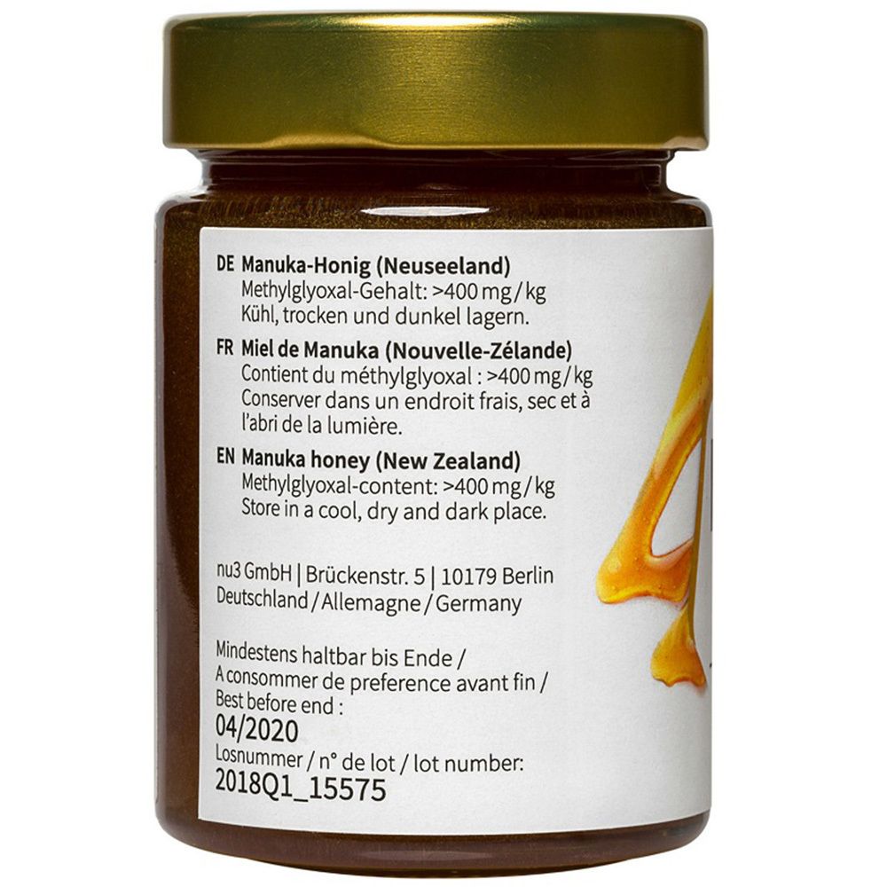 nu3 Miele di Manuka MGO 400+