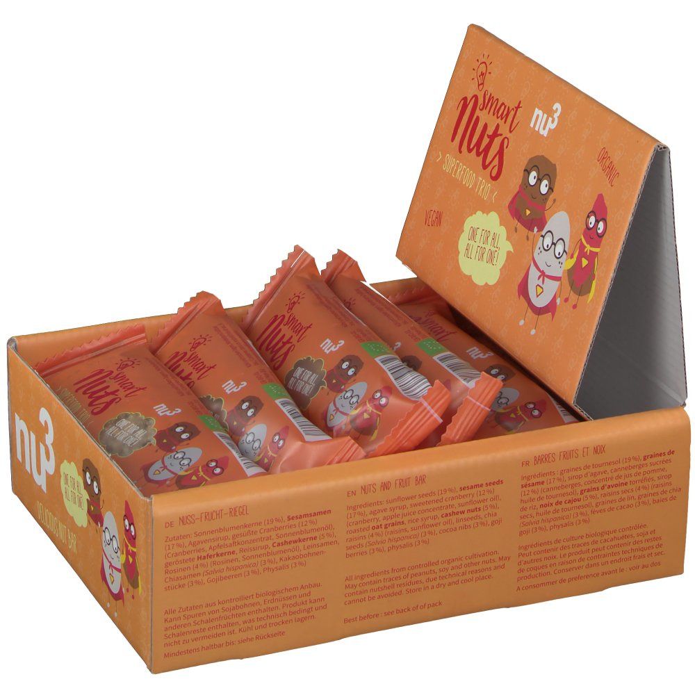 nu3 Bio Smart Nuts Superfood Trio, Barretta