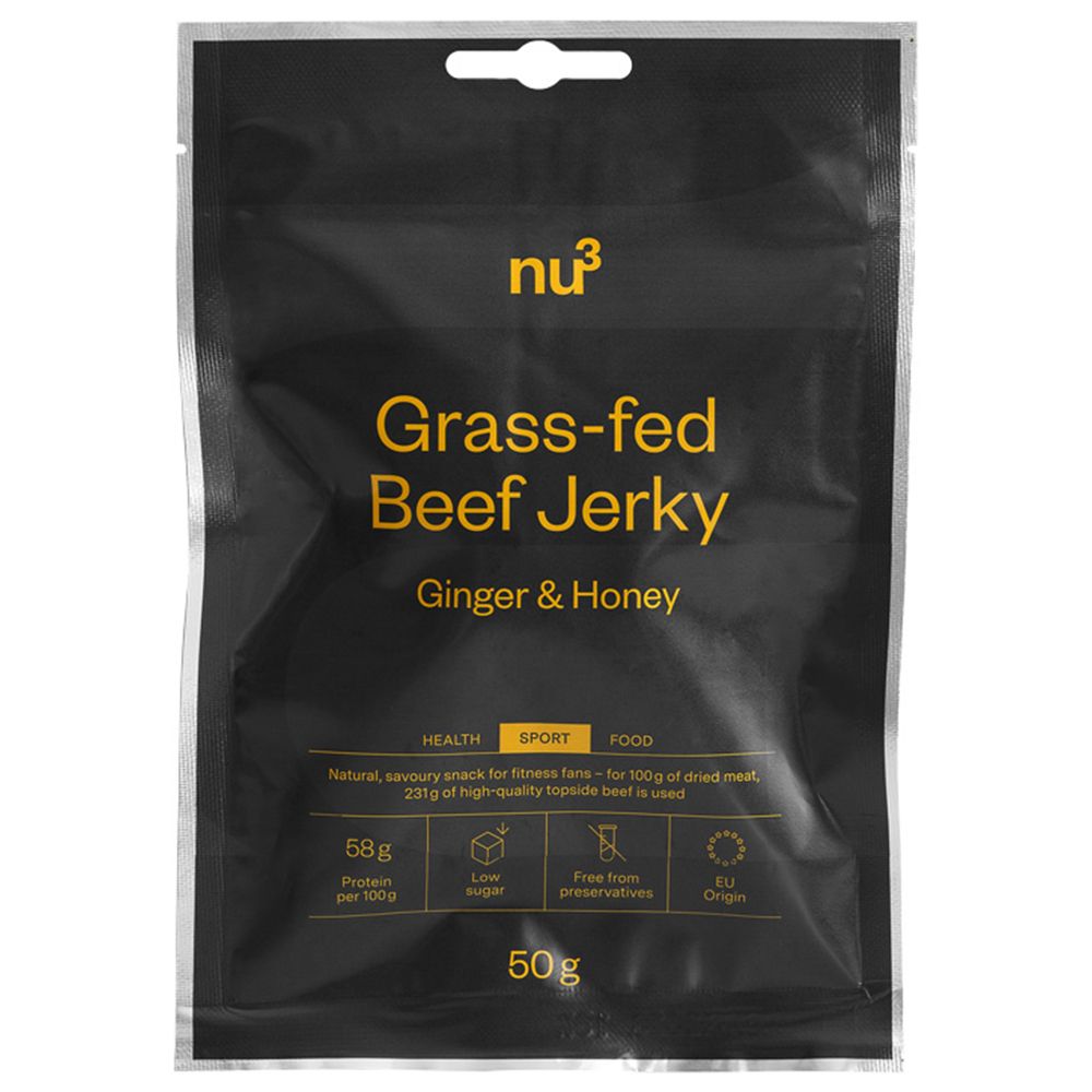  nu3 Beef Jerky, zenzero e miele