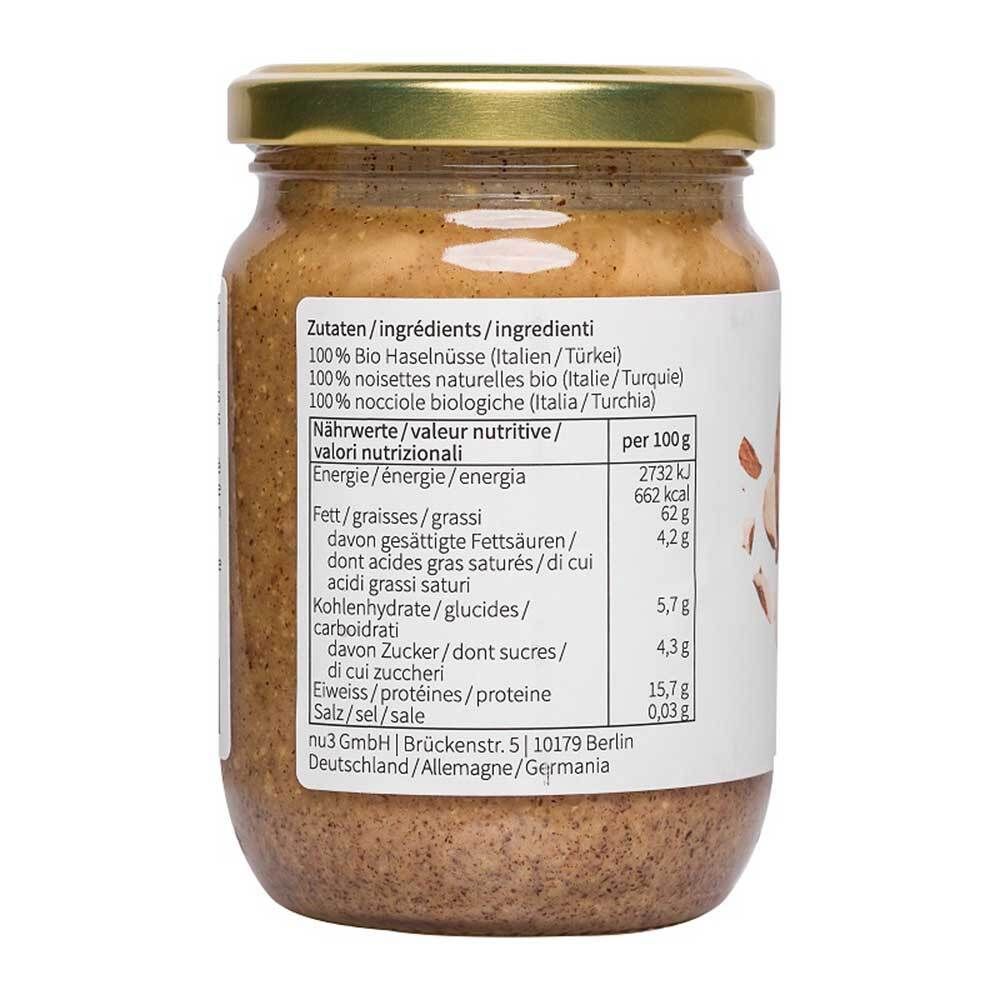 nu3 Purea di Nocciola Biologica