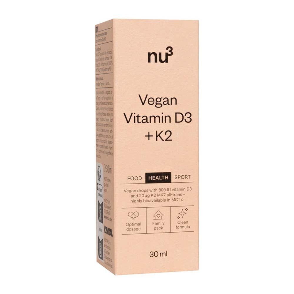 nu3 Vitamina D3 + K2 vegan