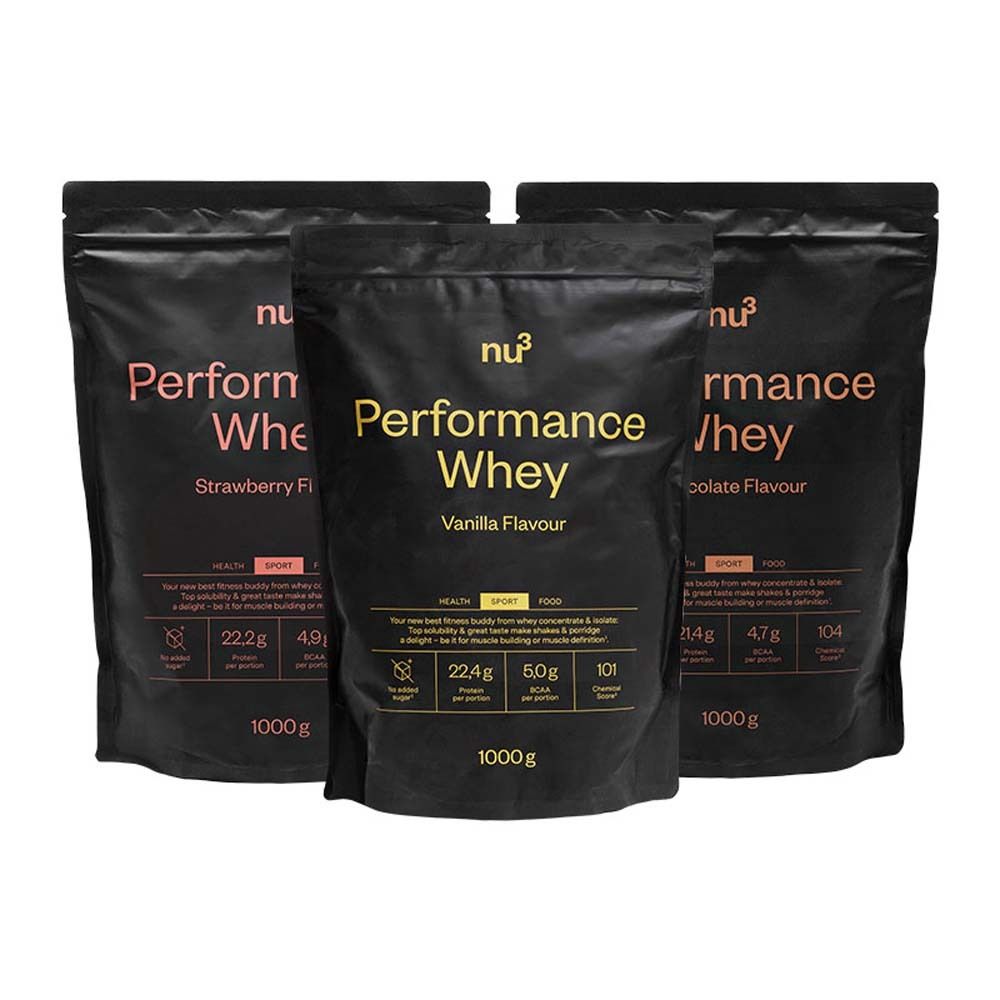 nu3 Performance Whey Protein Trio