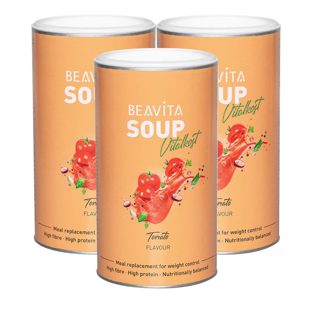 BEAVITA Vitalkost Zuppa di Pomodoro Set da 3