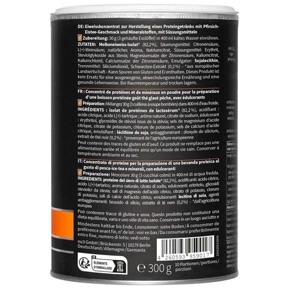 nu3 Fit Water Iced Tea Peach