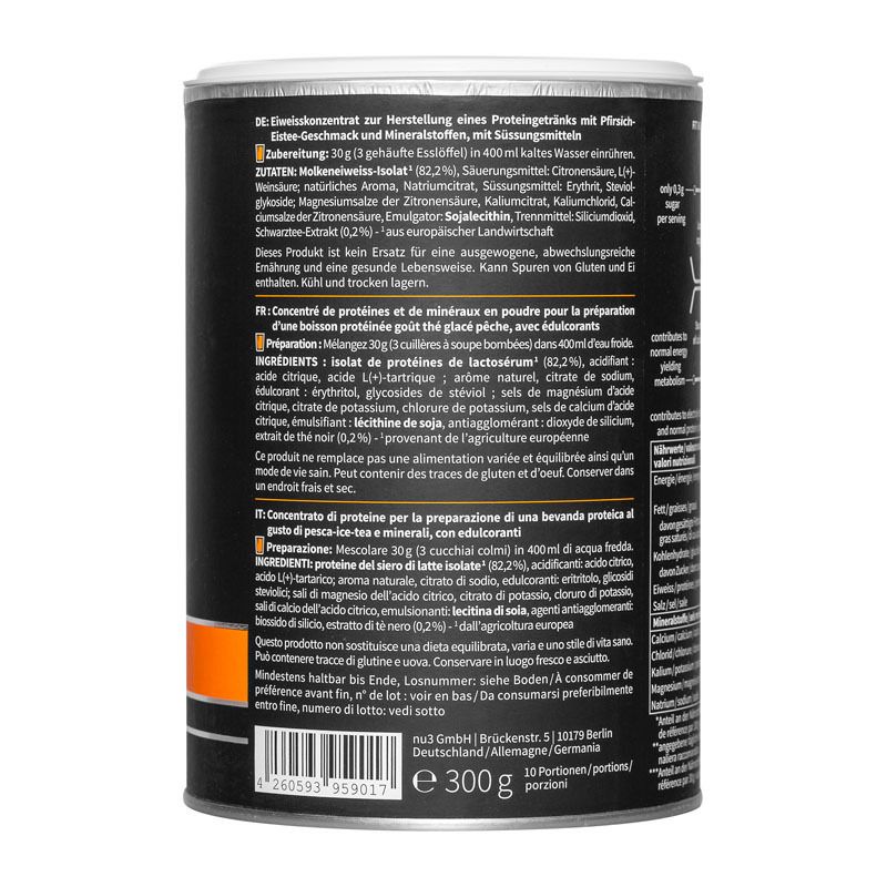 nu3 Fit Water Iced Tea Peach