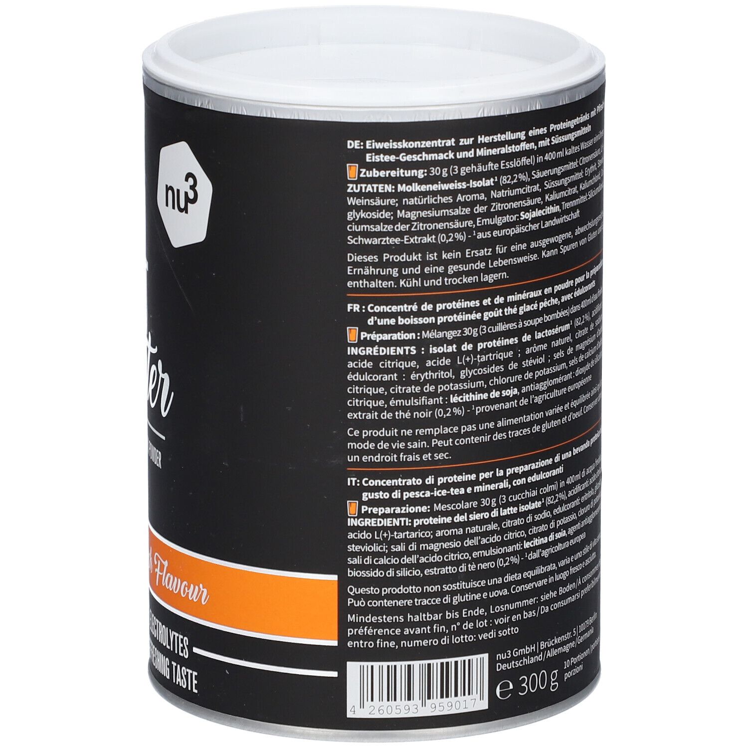 nu3 Fit Water Iced Tea Peach
