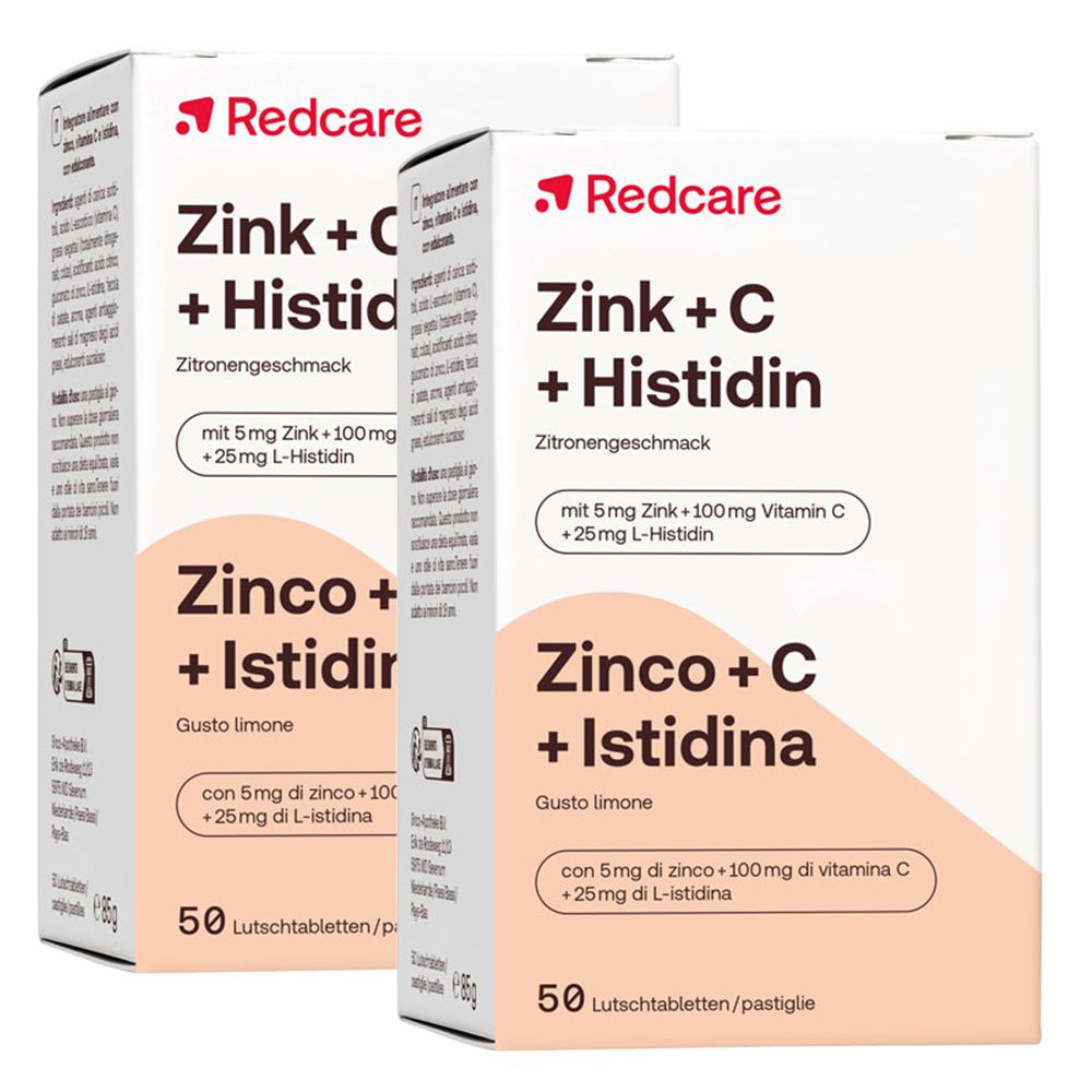 Redcare Zinco + Vitamina C + Istidina Set da 2