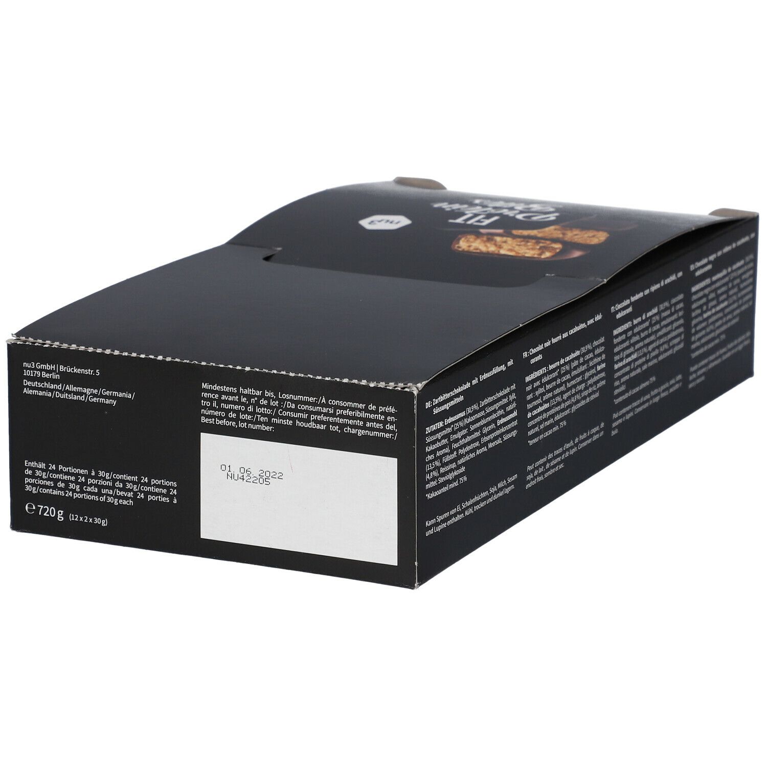 Nu3 Fit Protein Bites Peanut Butter Confezione da 24