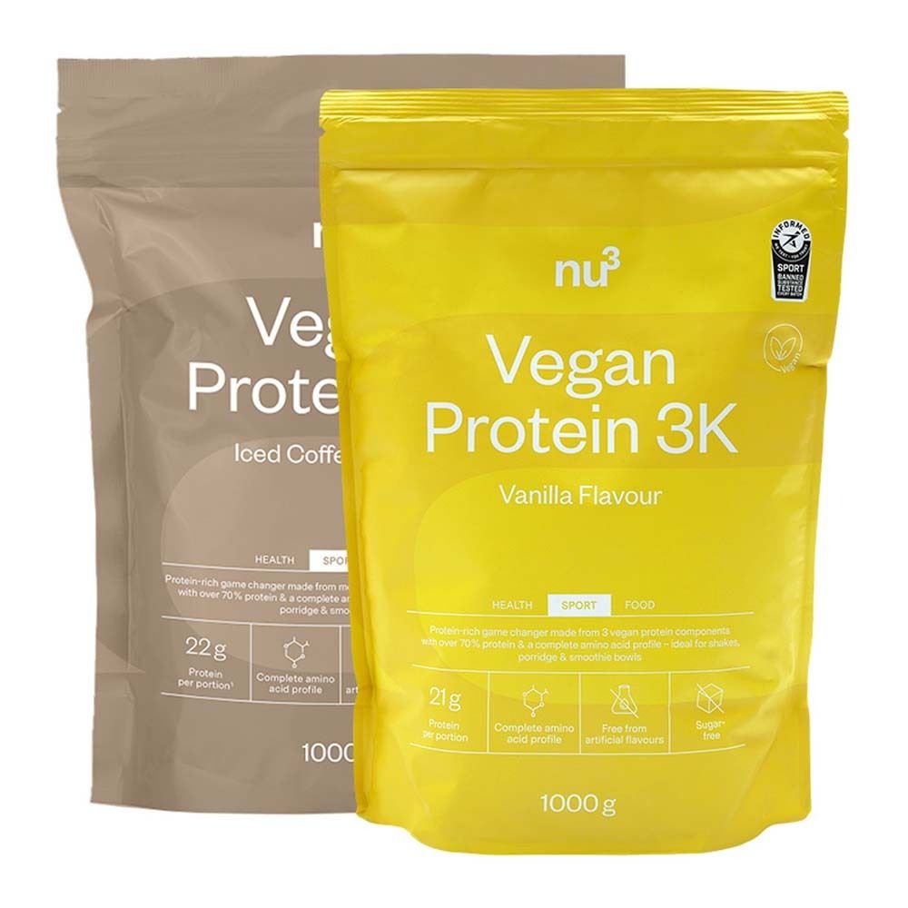 Nu3 Vegan Protein 3K Shake Caffè ghiacciato + Vaniglia