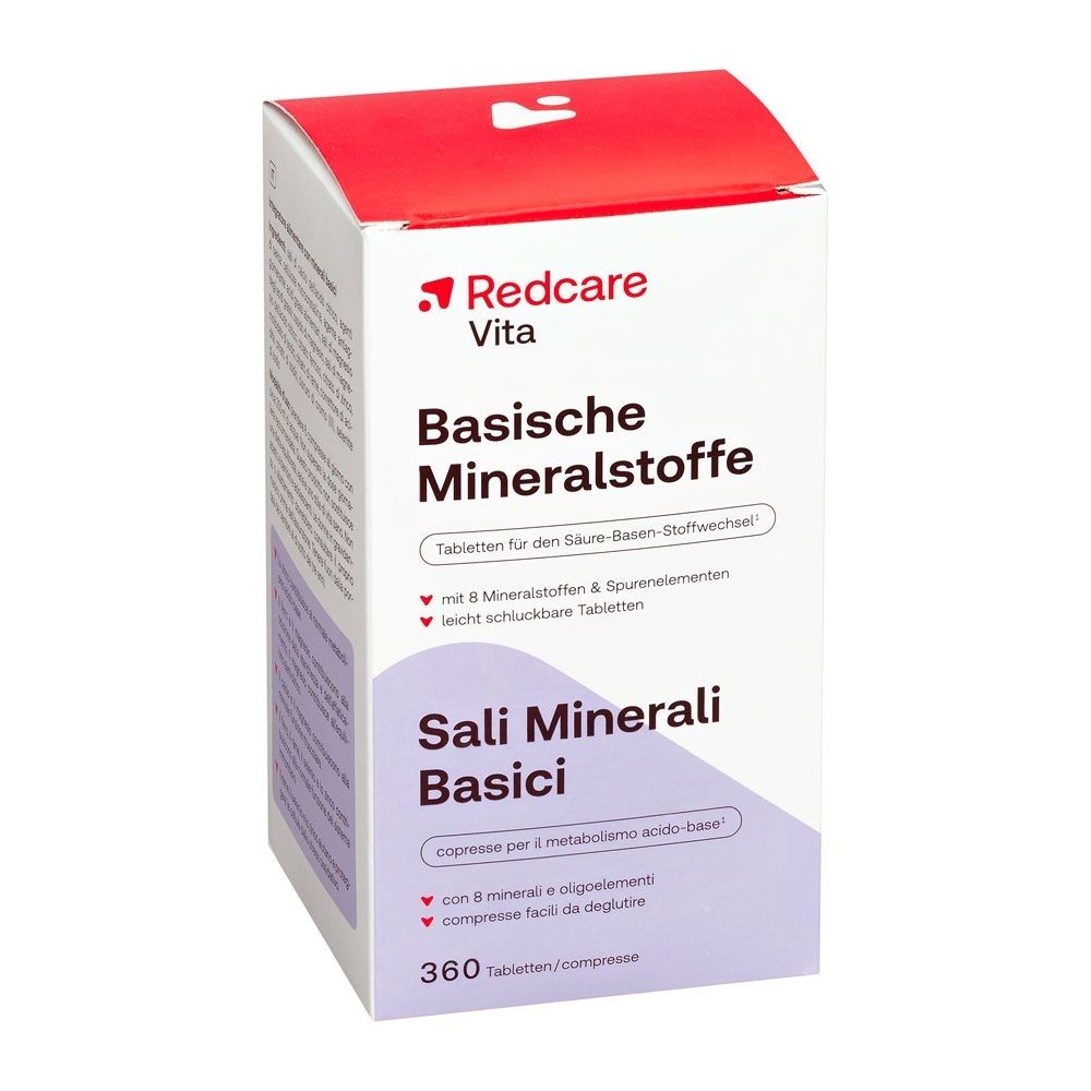 Confezione di Redcare Vita Sali Minerali Basici, 360 compresse.