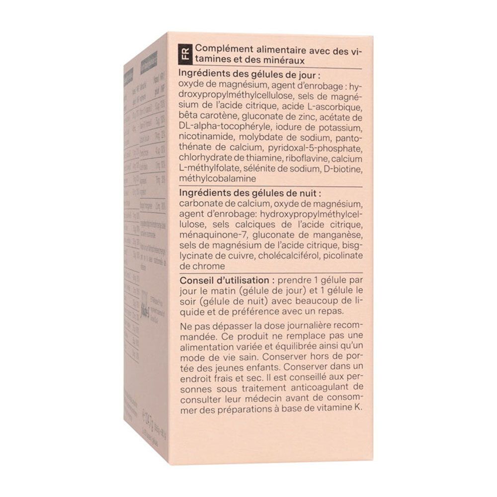 Retro della confezione con ingredienti e istruzioni per l'uso in francese.